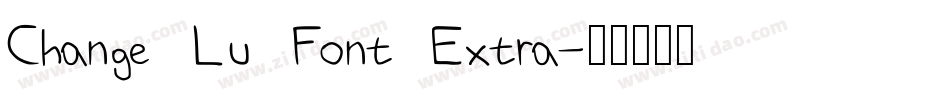 Change Lu Font Extra字体转换